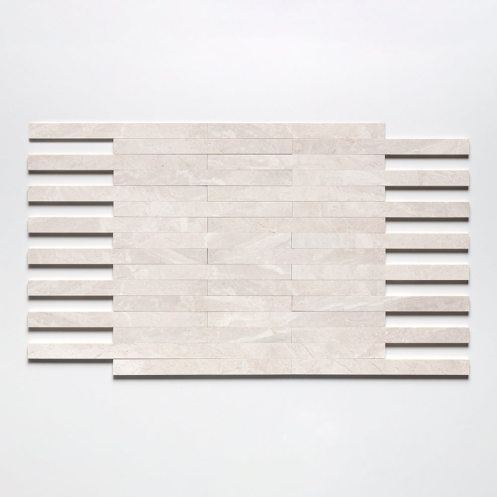 Diana Royal Fine Textured Plank Marble Tiles 1 9/16x18 Marble Fine Textured 4x24 Tiles — 2