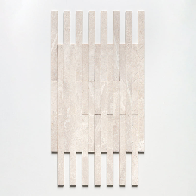 Diana Royal Fine Textured Plank Marble Tiles 1 9/16x18 Marble Fine Textured 4x24 Tiles — 3
