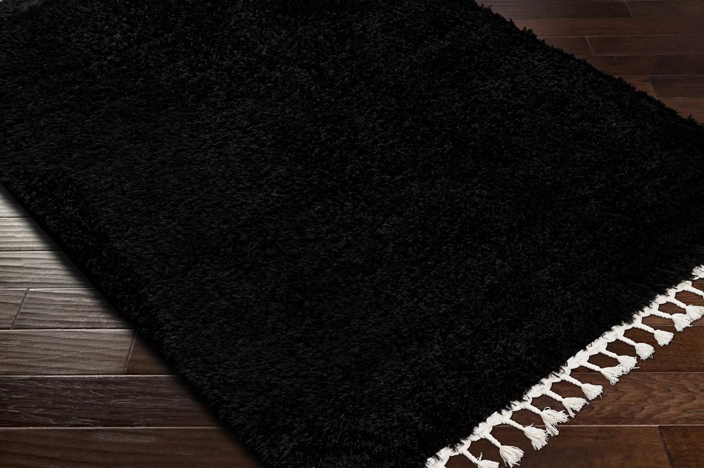 Mampurog Black Shag Rug - Clearance by Boutique Rugs
