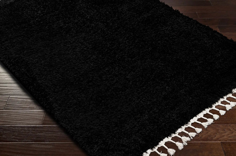 Mampurog Black Shag Rug - Clearance by Boutique Rugs