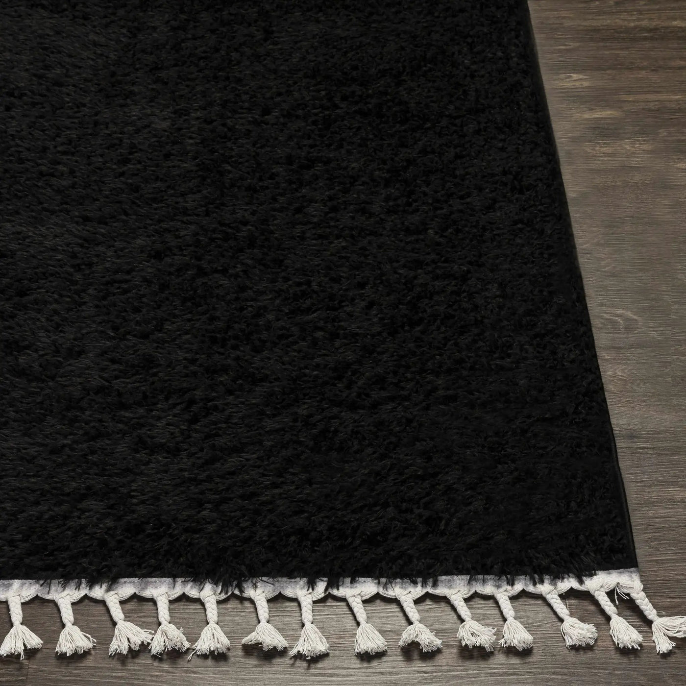 Mampurog Black Shag Rug - Clearance by Boutique Rugs