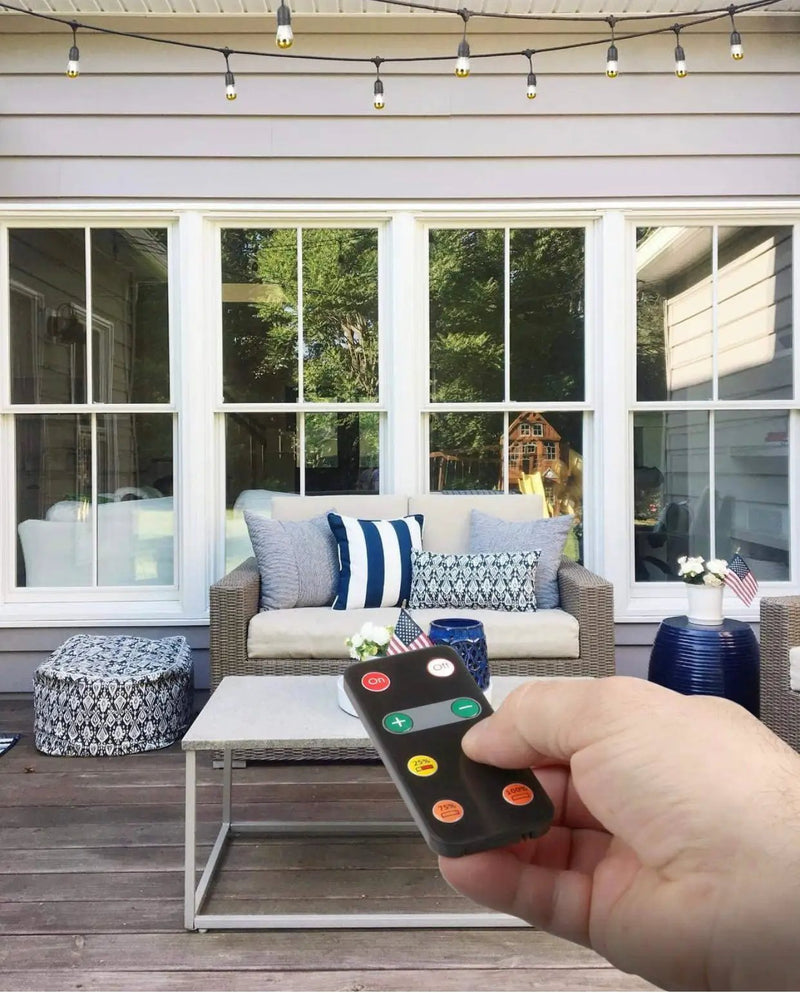 Dimmer with Remote for Our Ambience Pro LED String Lights - Commercial Grade Dimmer Rated at 150 Watts by Outdoor Solar Outlet