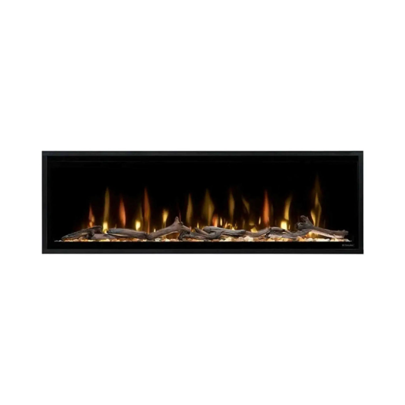 Dimplex Ignite Evolve Built-In Frosted Tumbled Glass Linear Electric Fireplace With Heat Boost System & Trim Kit (SAK59214) by SAKSBY WHOLESALE
