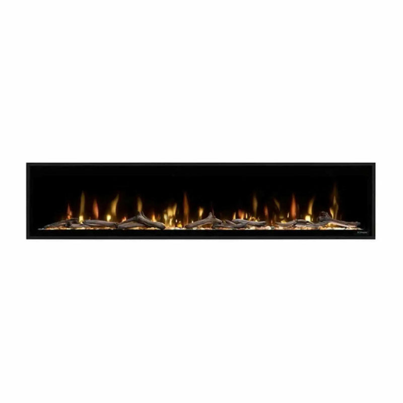 Dimplex Ignite Evolve Built-In Frosted Tumbled Glass Linear Electric Fireplace With Heat Boost System & Trim Kit (SAK59214) by SAKSBY WHOLESALE