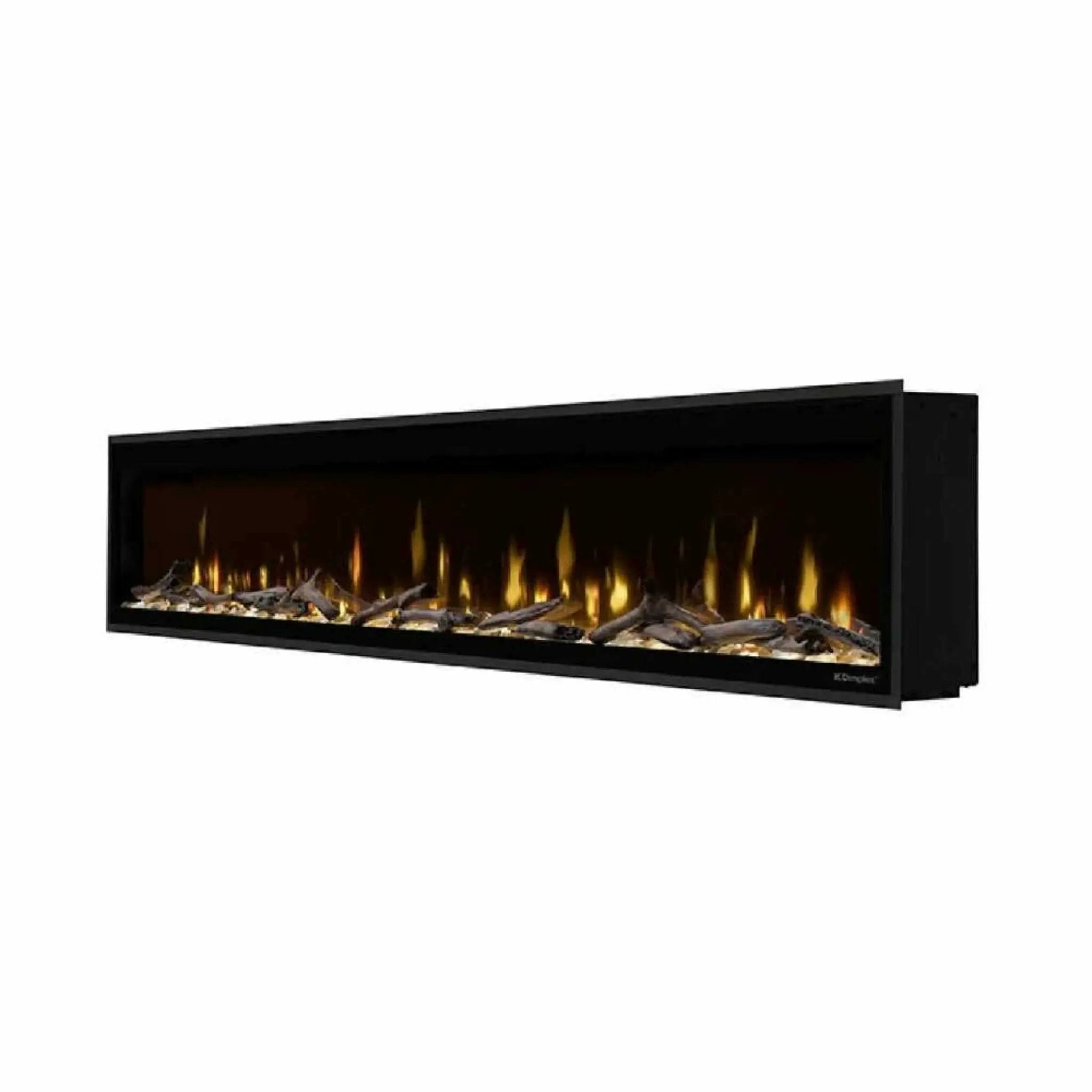 Dimplex Ignite Evolve Built-In Frosted Tumbled Glass Linear Electric Fireplace With Heat Boost System & Trim Kit (SAK59214) by SAKSBY WHOLESALE