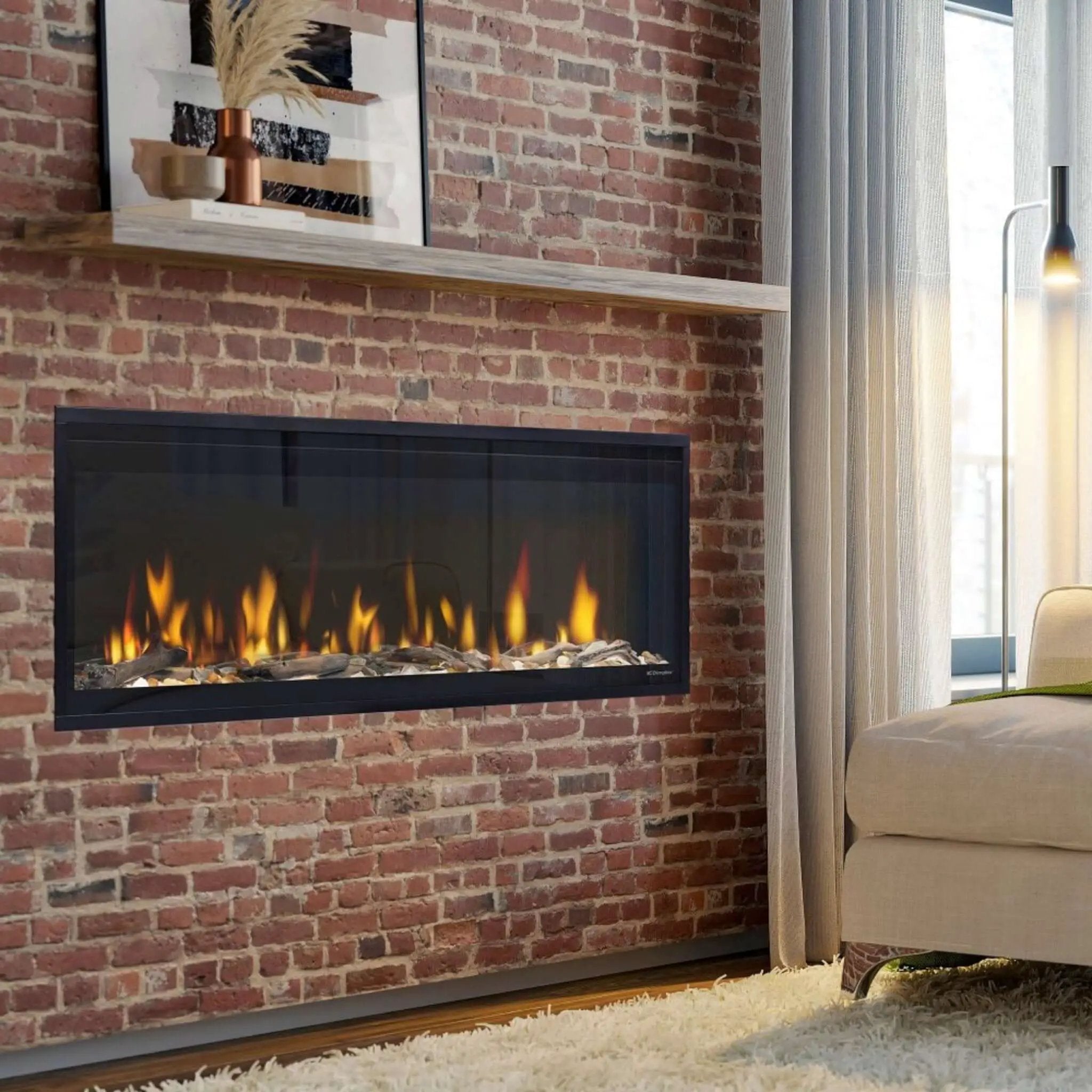 Dimplex Ignite Evolve 50-Inch Premium Built-In Linear Electric Fireplace With Trim Kit [500002573] (SAK34812) by SAKSBY WHOLESALE