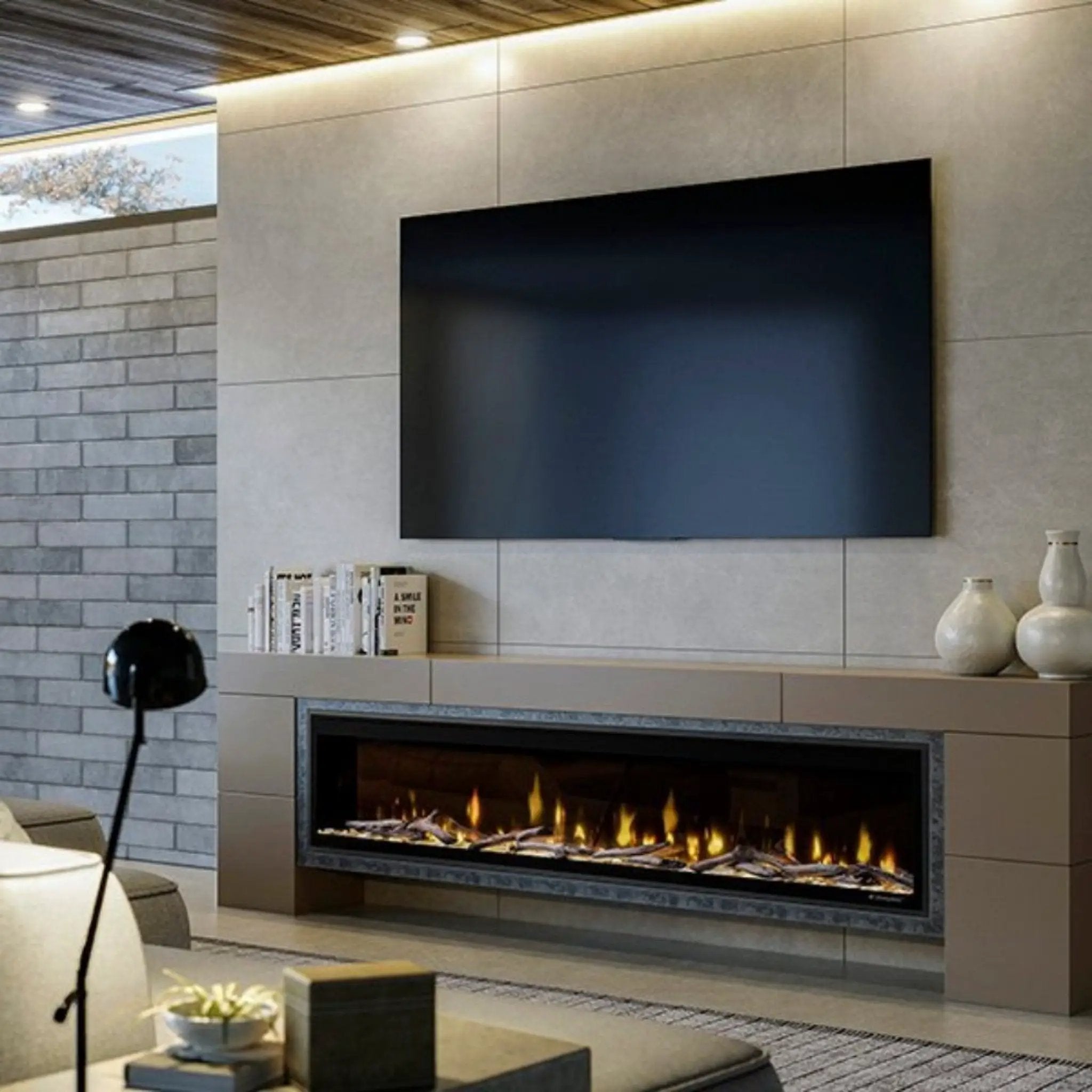 Dimplex Ignite Evolve 50-Inch Premium Built-In Linear Electric Fireplace With Trim Kit [500002573] (SAK34812) by SAKSBY WHOLESALE