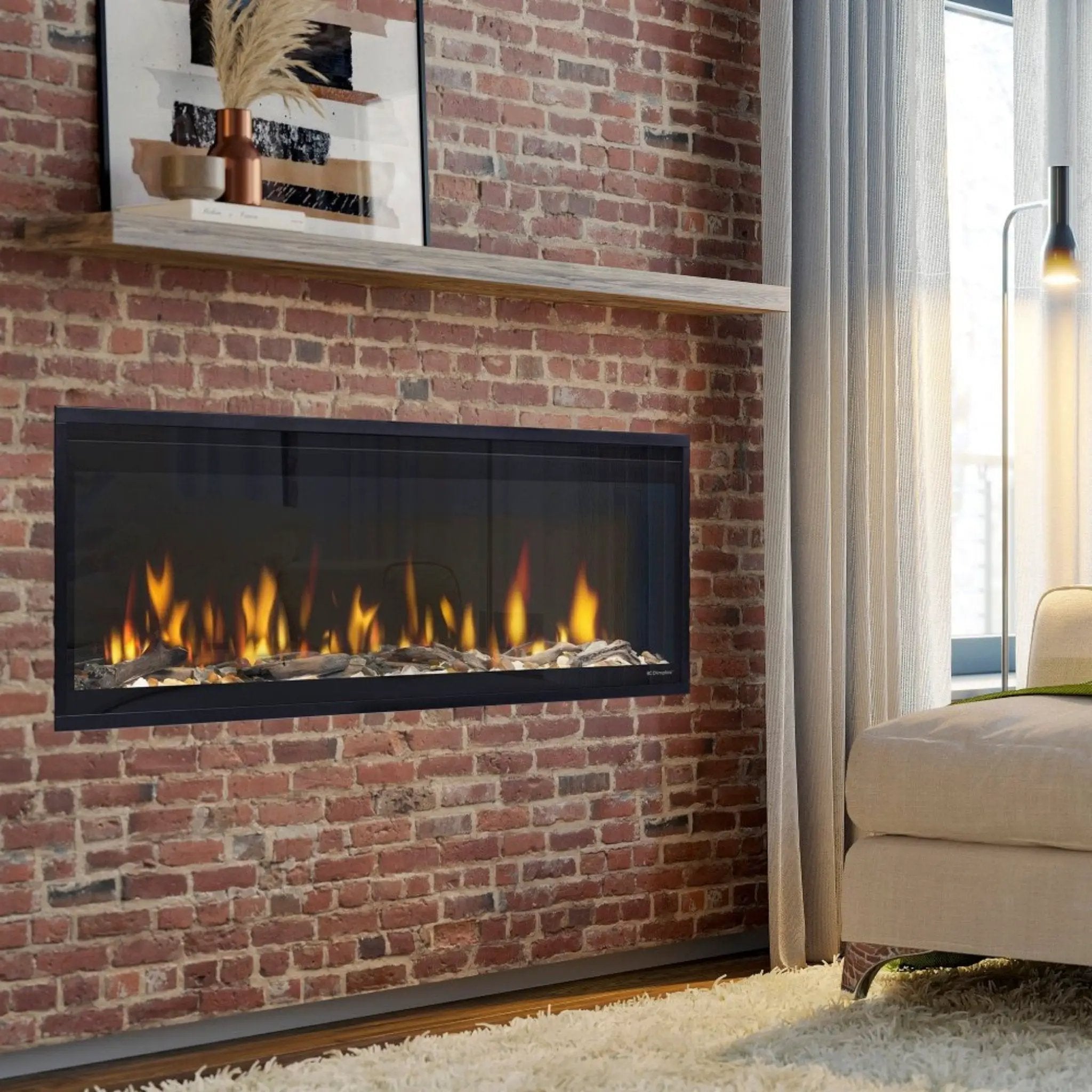 Dimplex Ignite Evolve 50-Inch Premium Built-In Linear Electric Fireplace With Trim Kit [500002573] (SAK34812) by SAKSBY WHOLESALE