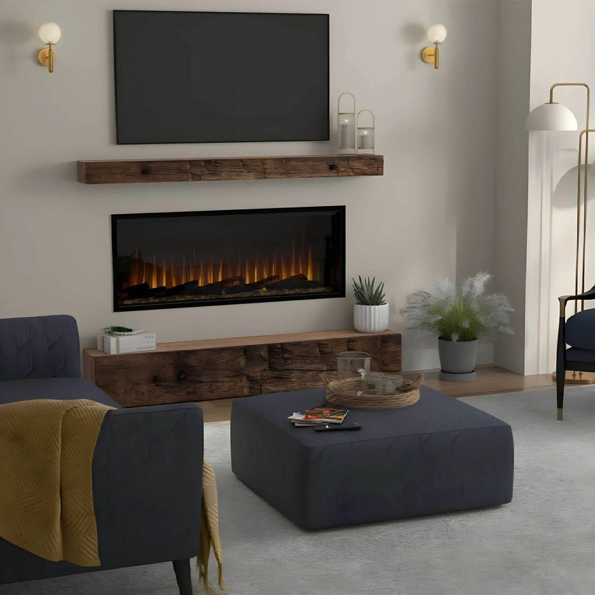 Dimplex Ignite Ultra Built-In Electric Fireplace With Multi Function Remote Control [ULT50/60/74/88] (SAK51854) by SAKSBY WHOLESALE