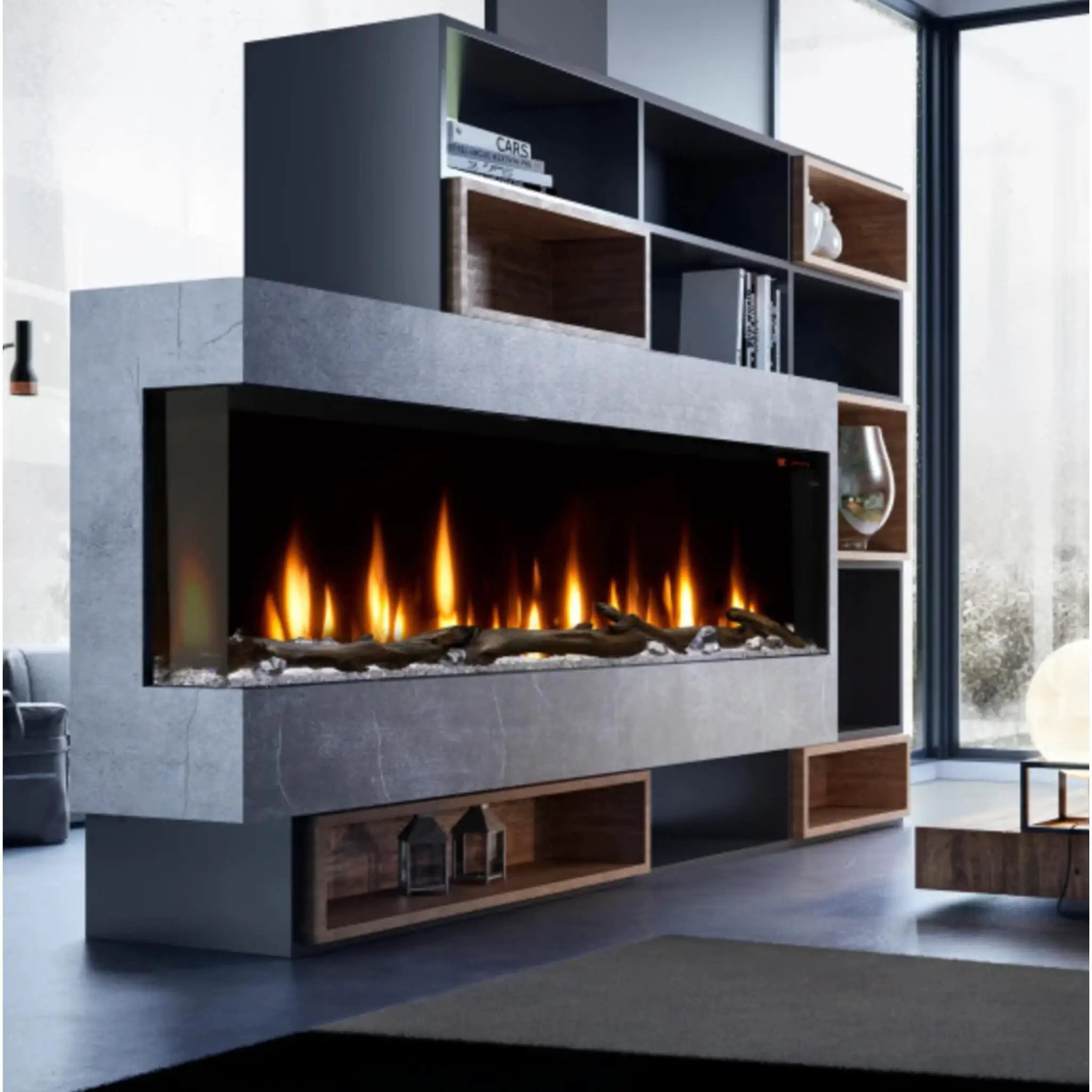 Dimplex IgniteXL Bold 60-Inch Built-In Linear Modern Electric Fireplace With Multi Colored Flames [XLF6017-XD] (SAK90413) by SAKSBY WHOLESALE