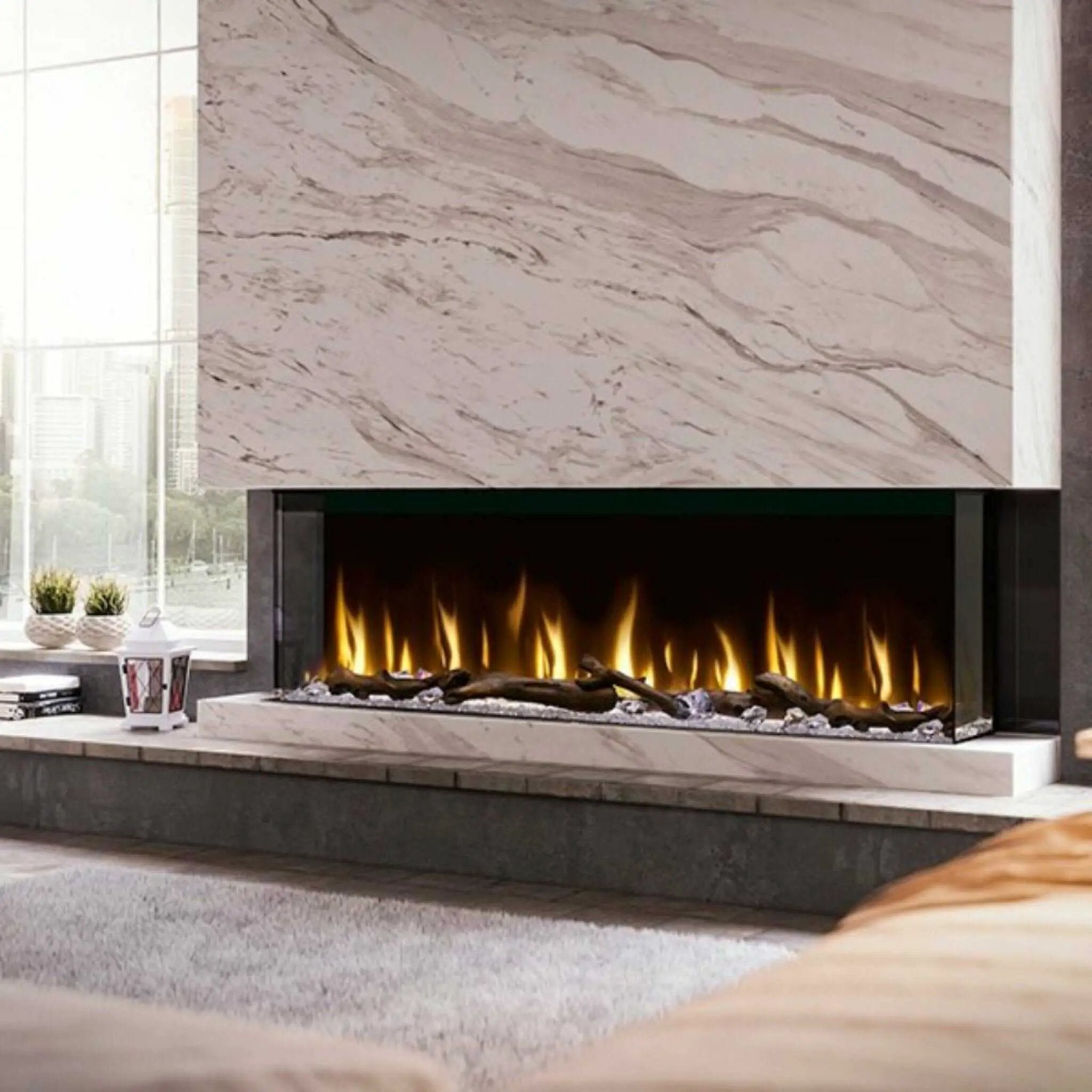 Dimplex IgniteXL Bold 60-Inch Built-In Linear Modern Electric Fireplace With Multi Colored Flames [XLF6017-XD] (SAK90413) by SAKSBY WHOLESALE