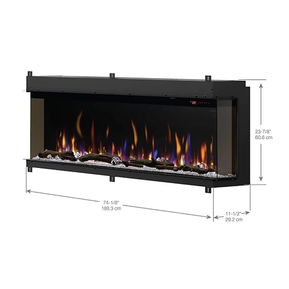 Dimplex IgniteXL Bold 74-Inch Deep Built-In Linear Electric Fireplace [XLF7417-XD] (SAK78959) by SAKSBY WHOLESALE