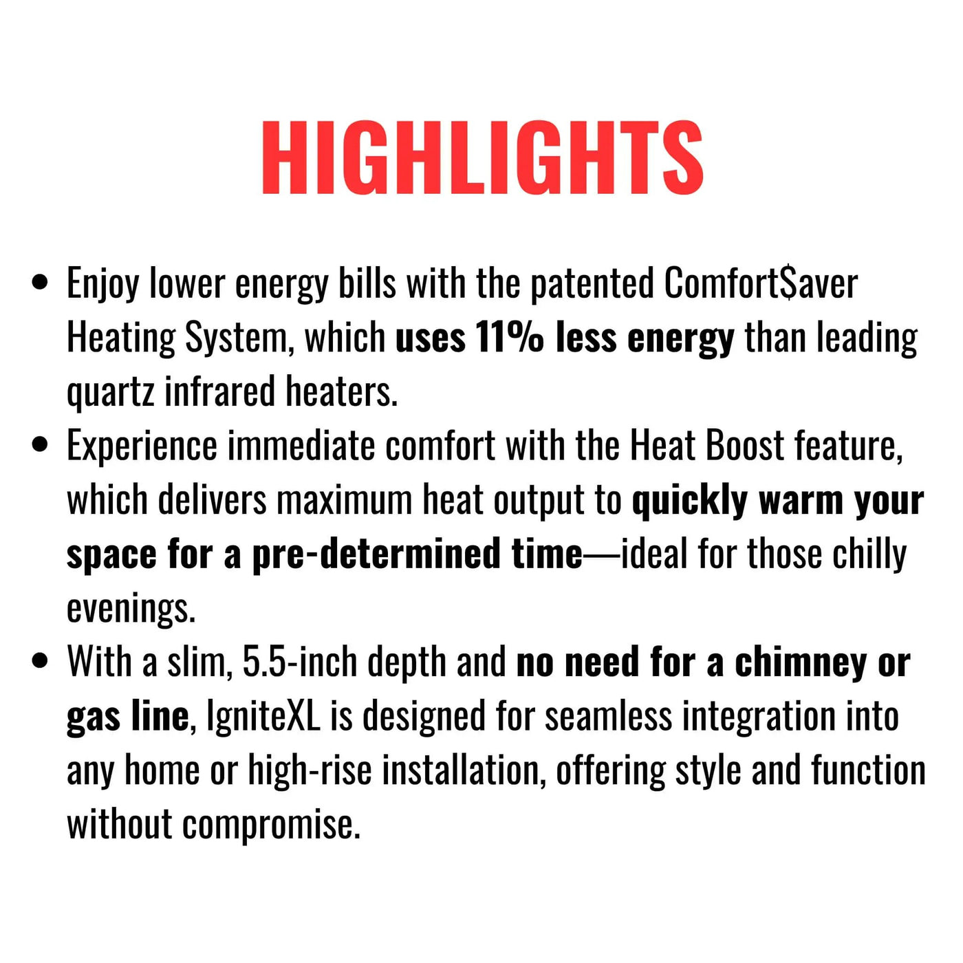 Dimplex IgniteXL Linear Fireplace Electric With Comfort Saver Heating System (SAK82596) by SAKSBY WHOLESALE