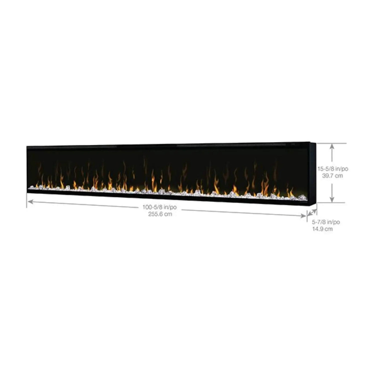 Dimplex IgniteXL 100-Inch Built-In Linear Electric Fireplace [XLF100] (SAK28479) by SAKSBY WHOLESALE