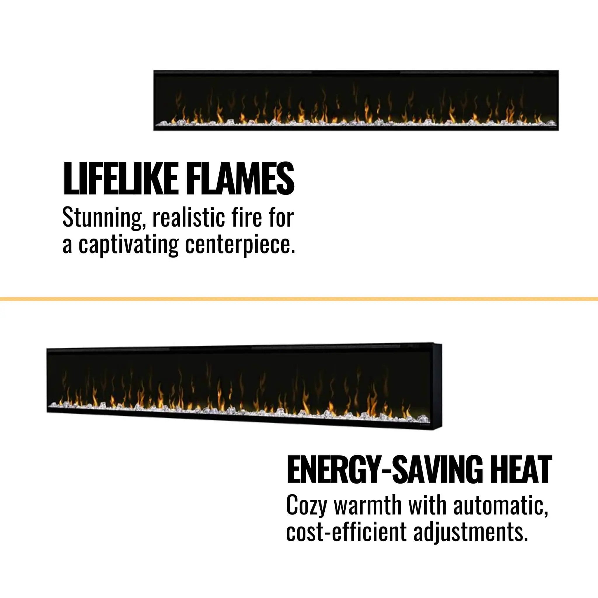 Dimplex IgniteXL 100-Inch Built-In Linear Electric Fireplace [XLF100] (SAK28479) by SAKSBY WHOLESALE