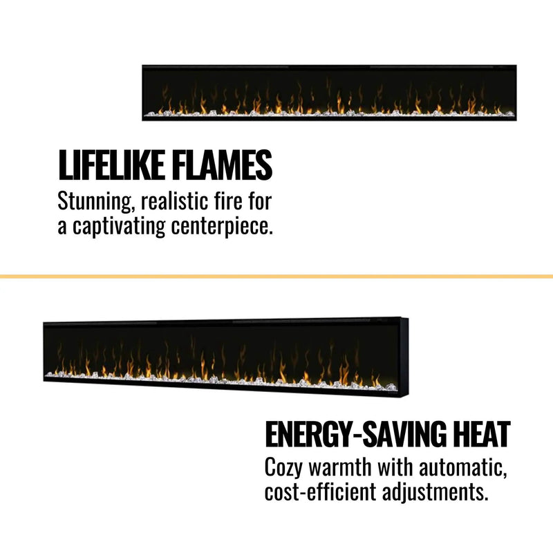 Dimplex IgniteXL 100-Inch Built-In Linear Electric Fireplace [XLF100] (SAK28479) by SAKSBY WHOLESALE