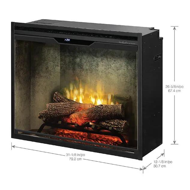 Dimplex Revillusion Built-In Electric Firebox W/ Weathered Concrete Line & Plug Kit [RBF30/42WC-FG] (SAK46891) by SAKSBY WHOLESALE