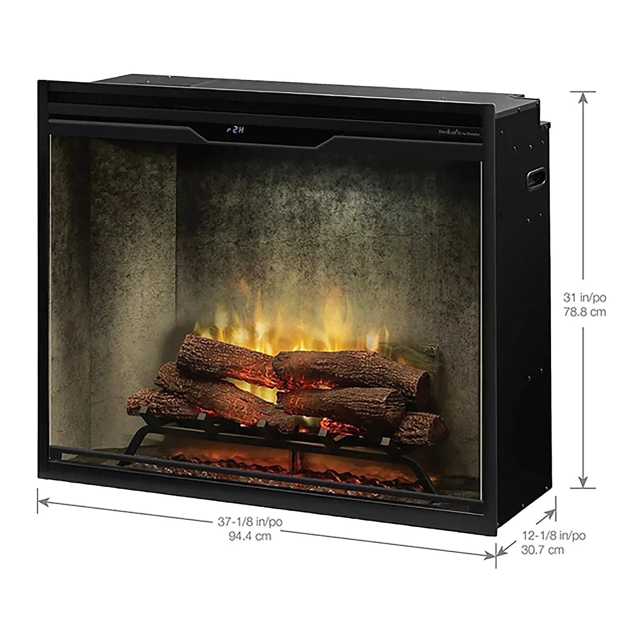 Dimplex Revillusion Built-In Electric Firebox W/ Weathered Concrete Line & Plug Kit [RBF30/42WC-FG] (SAK46891) by SAKSBY WHOLESALE