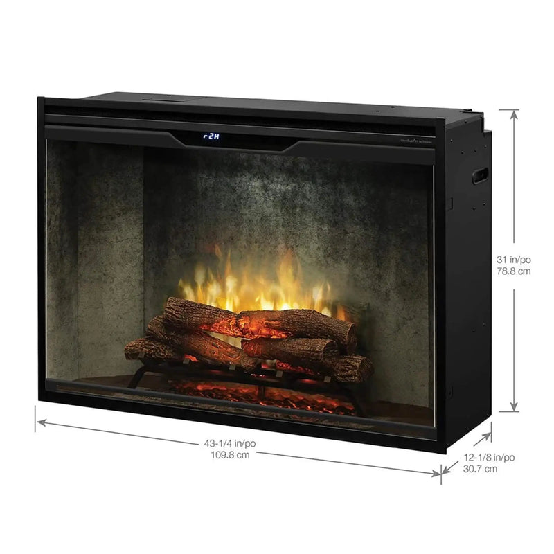 Dimplex Revillusion Built-In Electric Firebox W/ Weathered Concrete Line & Plug Kit [RBF30/42WC-FG] (SAK46891) by SAKSBY WHOLESALE