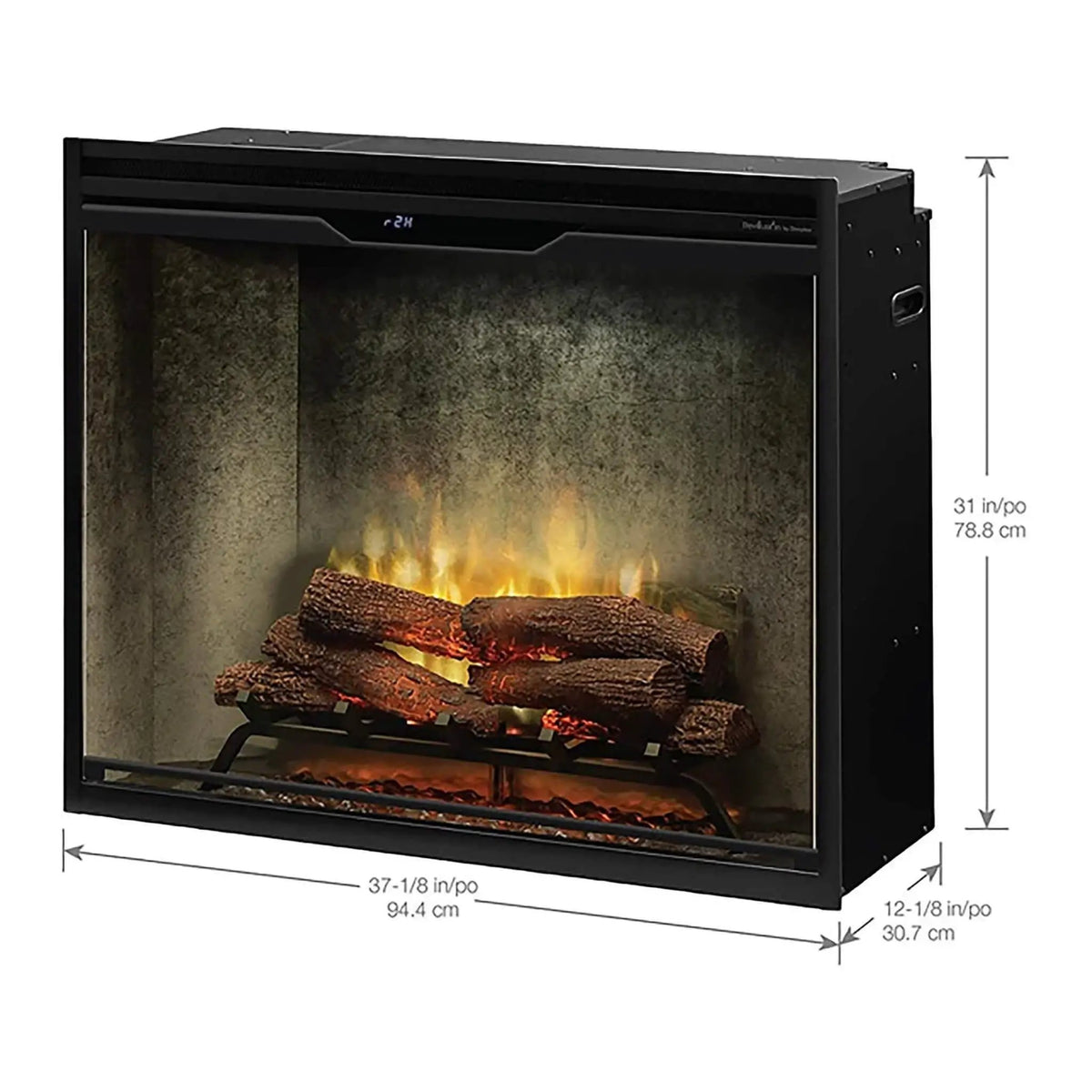 Dimplex Revillusion Built-In Electric Firebox W/ Weathered Concrete Line & Plug Kit [RBF30/42WC-FG] (SAK46891) by SAKSBY WHOLESALE