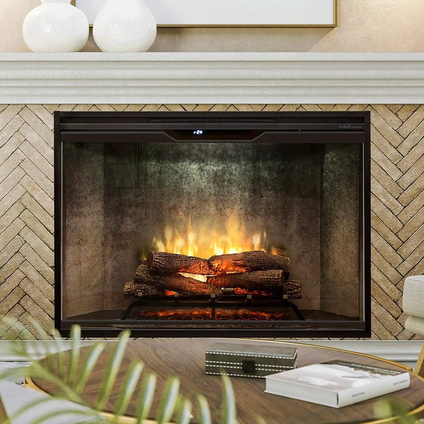 Dimplex Revillusion Built-In Electric Firebox W/ Weathered Concrete Line & Plug Kit [RBF30/42WC-FG] (SAK46891) by SAKSBY WHOLESALE