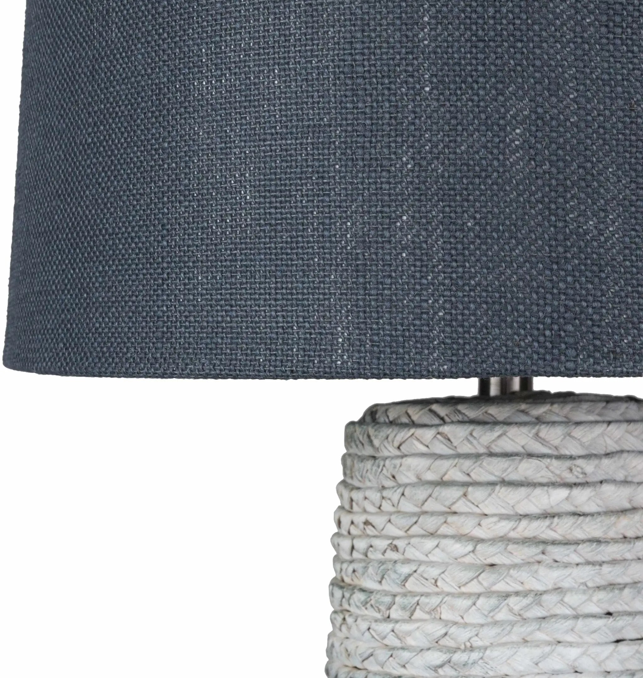 Dingras Pale Blue Jute Table Lamp - Clearance by Boutique Rugs