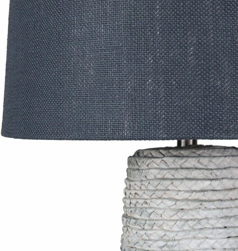 Dingras Pale Blue Jute Table Lamp - Clearance by Boutique Rugs