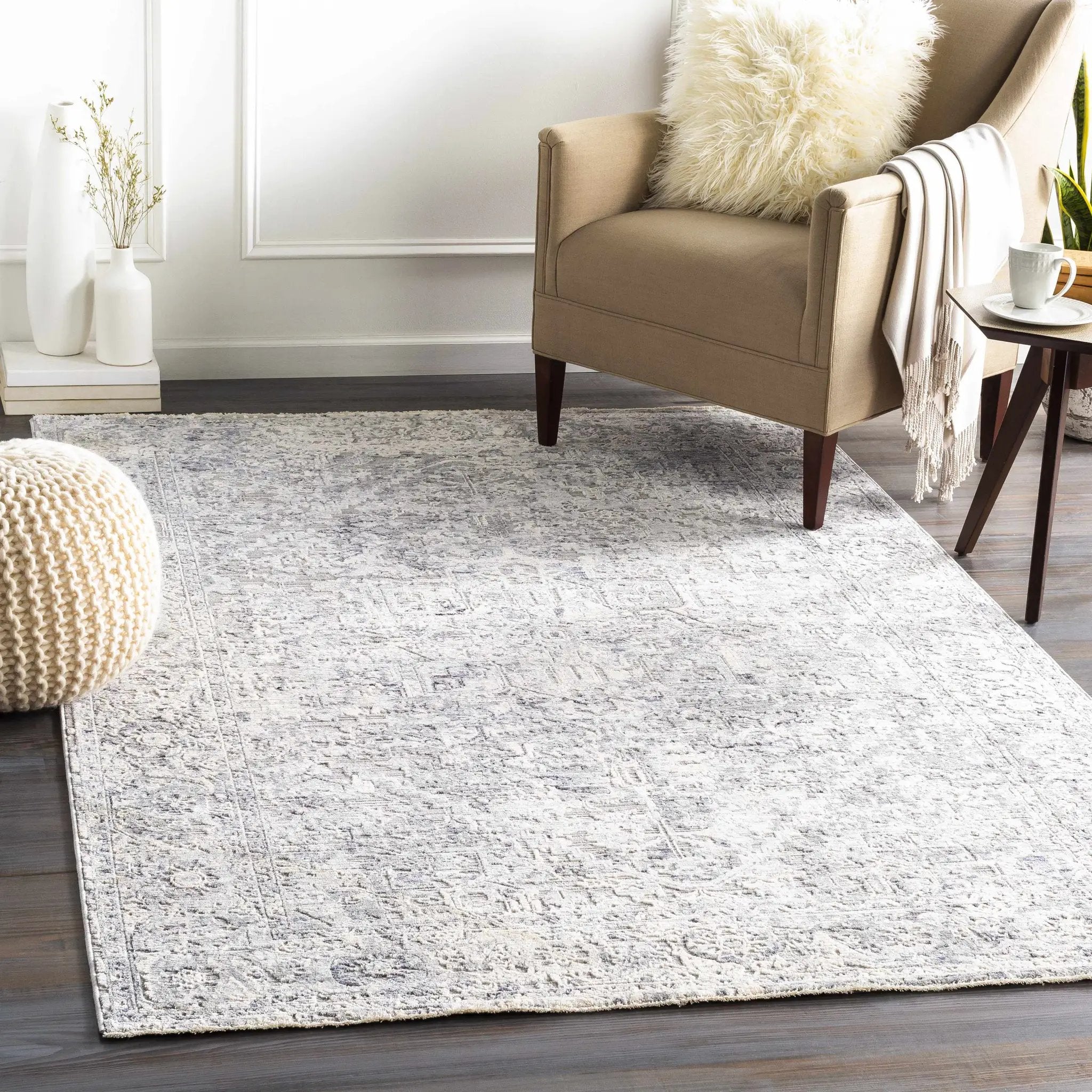 Dingwall Carved Statement Rug - Clearance by Boutique Rugs