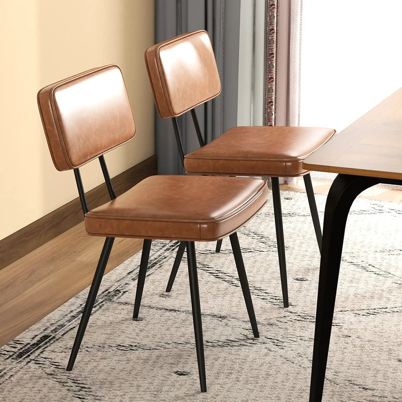 Dining Chair Set of 2 with Padded Backrest and Seat by DirectDeals