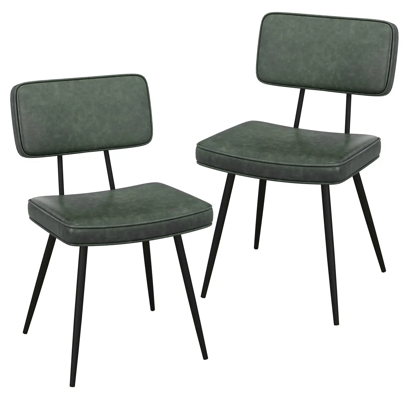 Dining Chair Set of 2 with Padded Backrest and Seat by DirectDeals