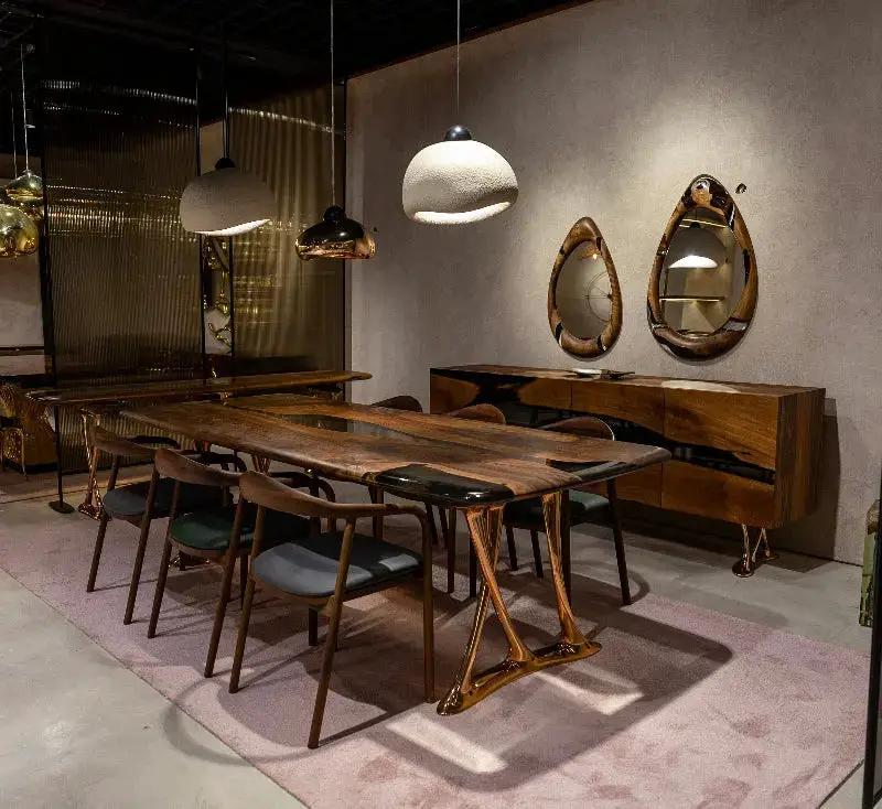 Custom Epoxy Resin Dining Room Table | Osso Dining Table by Gizz