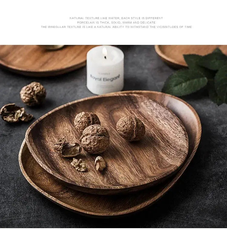 Dinner Plate - Handmade Wood Round by House Of Avana