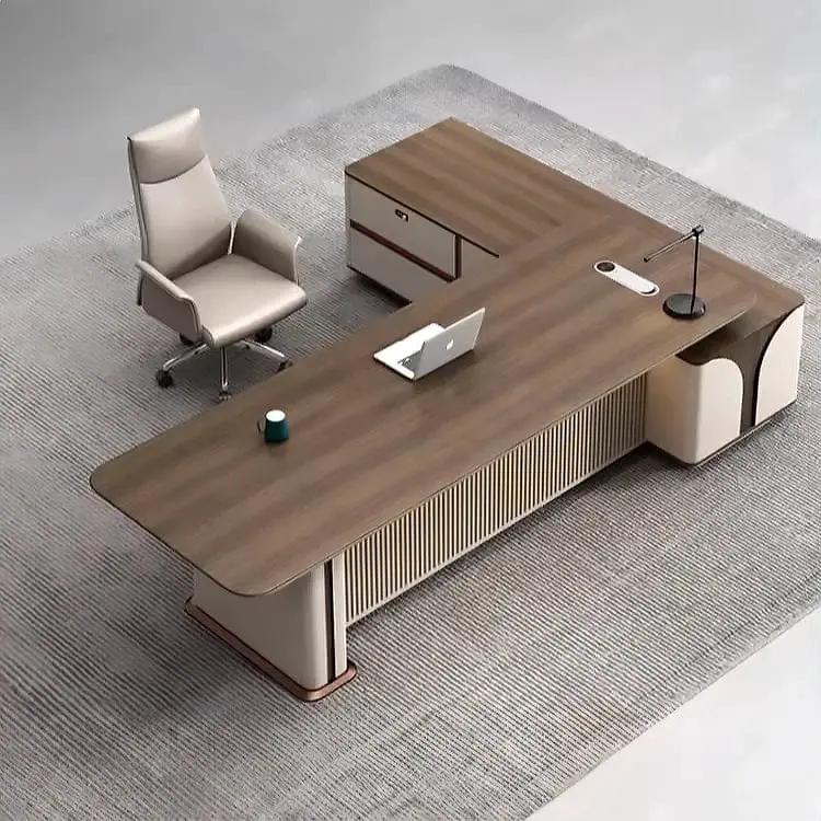Dion · Modern L-Shaped Executive Desk by Arc Grove