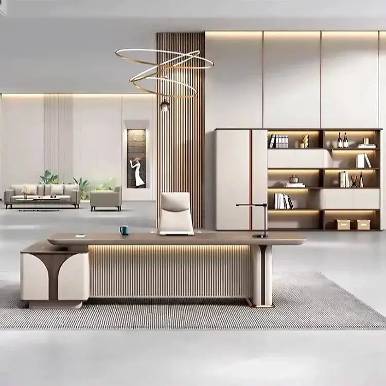Dion · Modern L-Shaped Executive Desk by Arc Grove