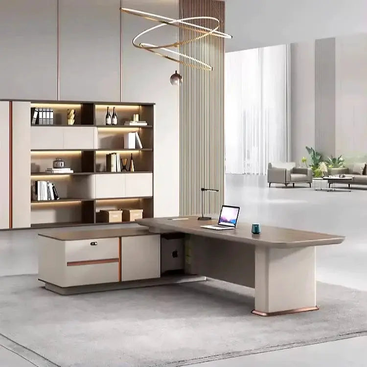Dion · Modern L-Shaped Executive Desk by Arc Grove