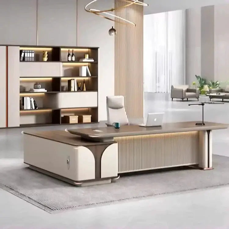 Dion · Modern L-Shaped Executive Desk by Arc Grove