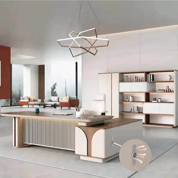 Dion · Modern L-Shaped Executive Desk by Arc Grove