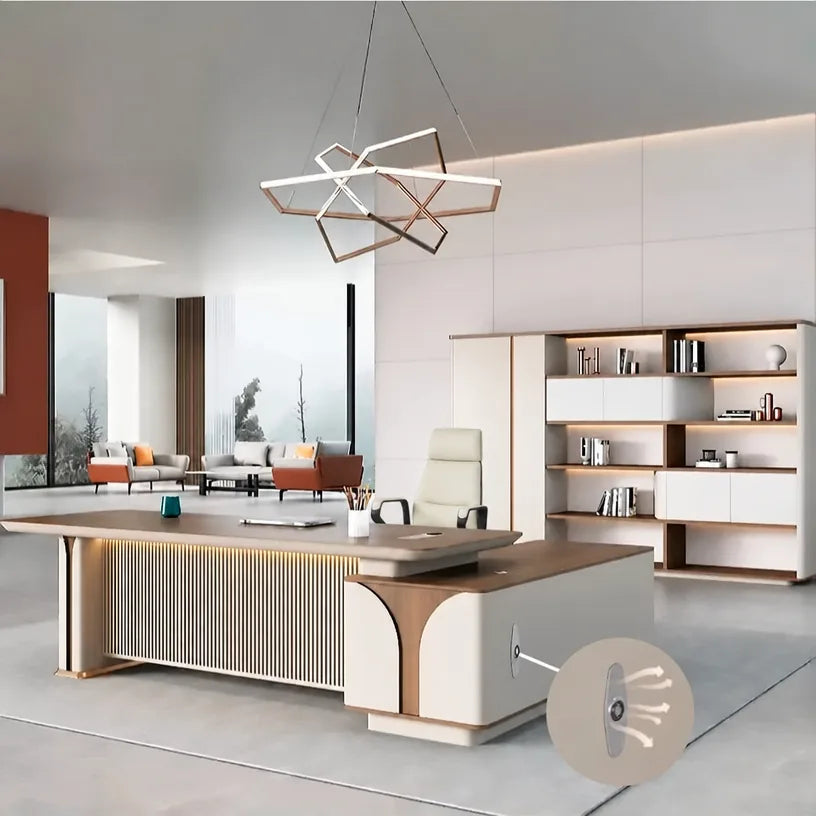 Dion · Modern L-Shaped Executive Desk, photo 5 of 13