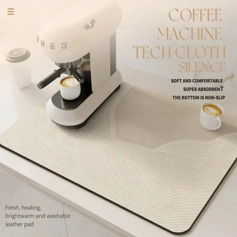 Dish Mat - Super Absorbent Microfiber Large by House Of Avana