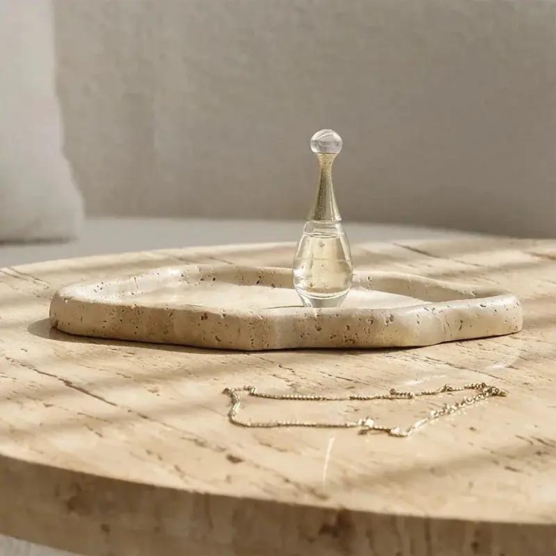 Display Tray - Cloud Marble Small by House Of Avana