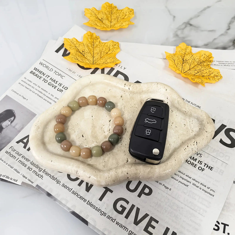 Display Tray - Cloud Marble Small by House Of Avana
