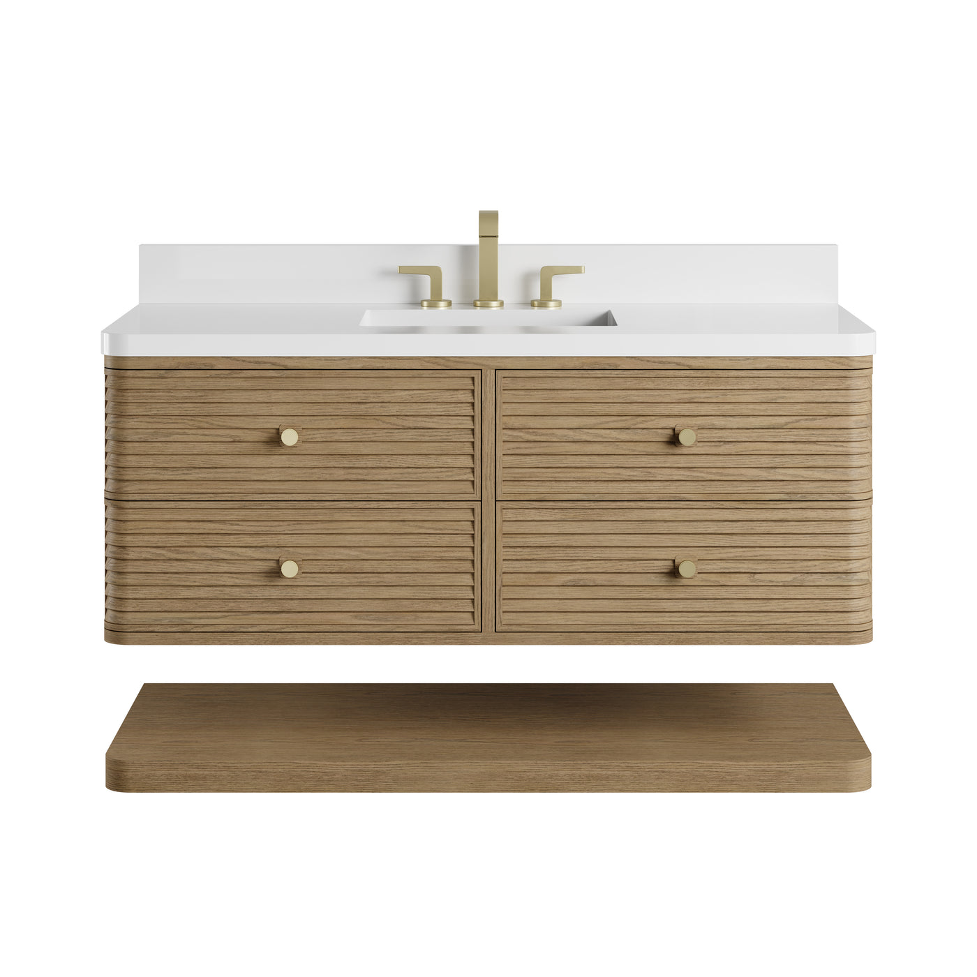 James Martin Allamari 48" Floating Single Bathroom Vanity, Dune Mist by James Martin