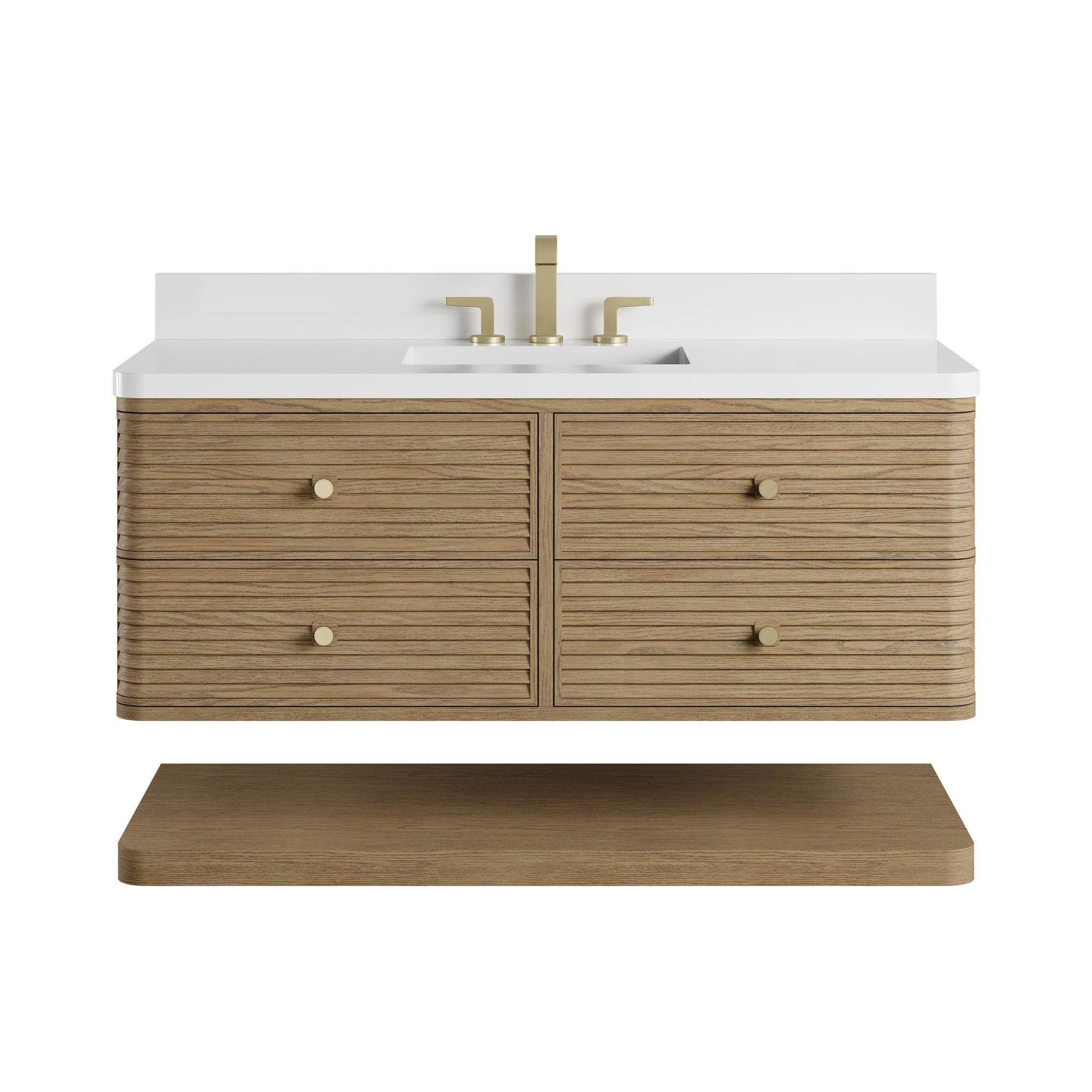 James Martin Allamari 48" Floating Single Bathroom Vanity, Dune Mist by James Martin