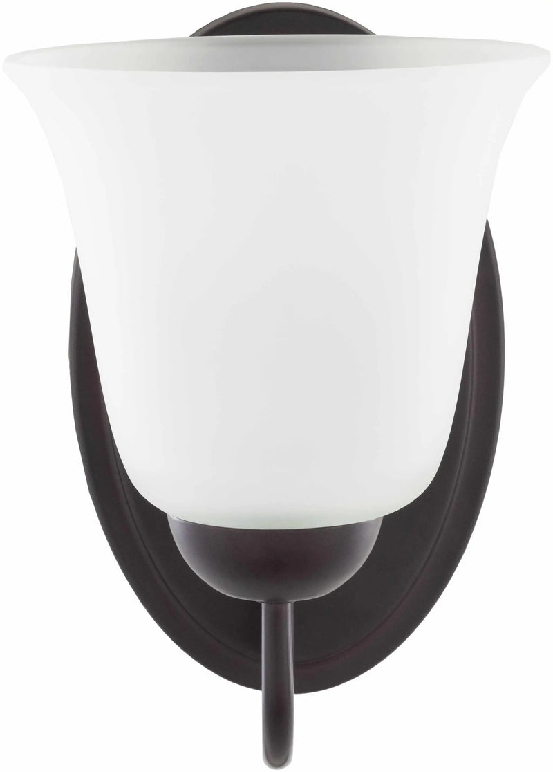 Heysham Black Iron Wall Sconce - Clearance by Boutique Rugs