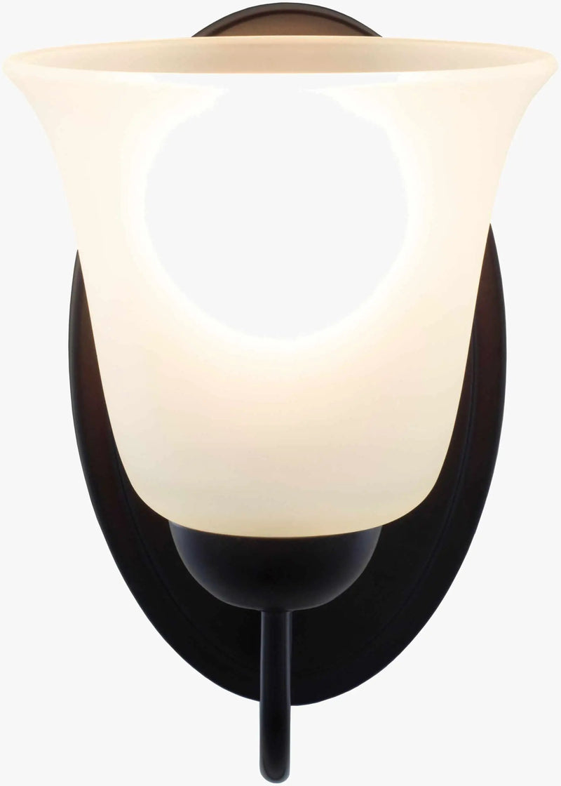 Heysham Black Iron Wall Sconce - Clearance by Boutique Rugs