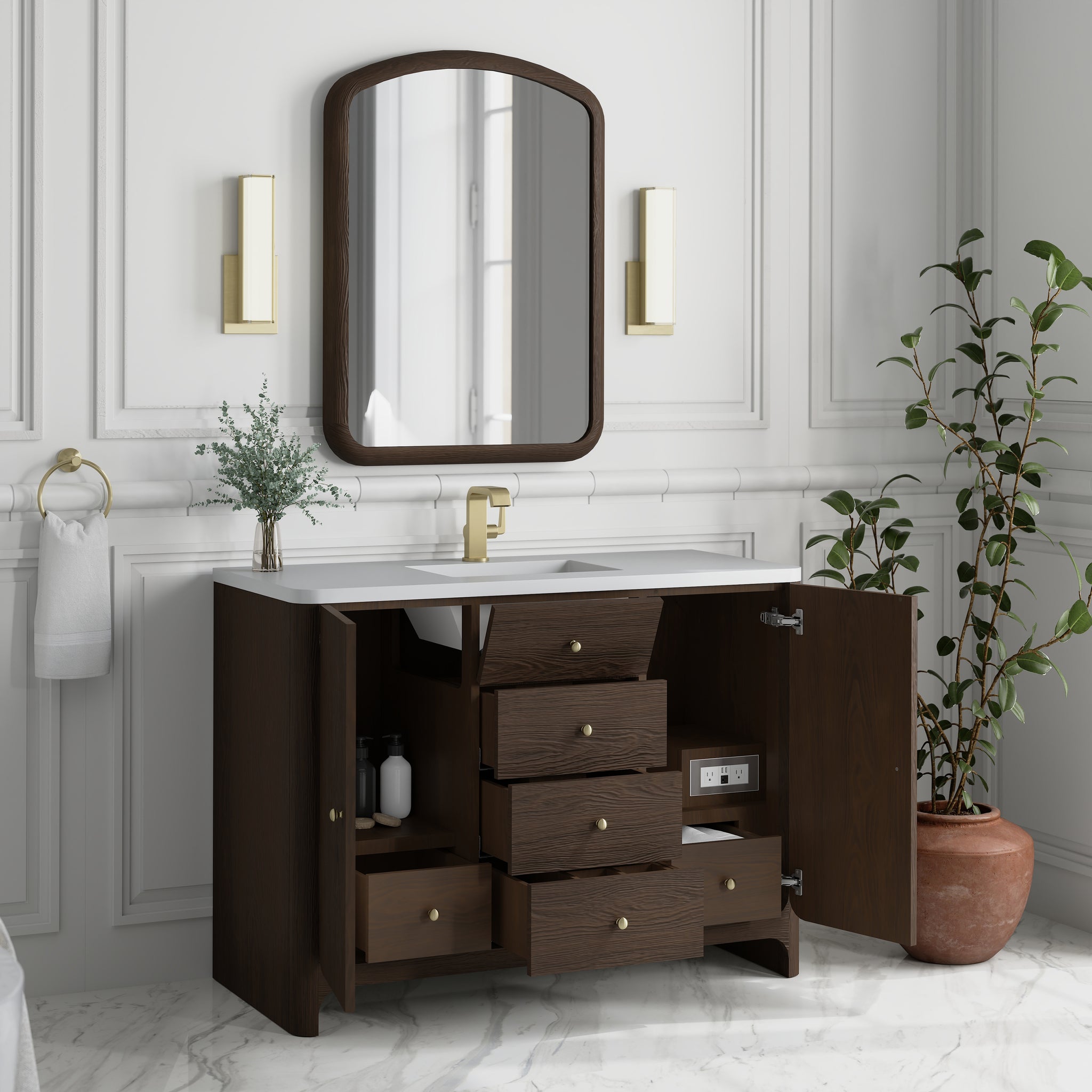 James Martin Gracyn 48" Single Bathroom Vanity, Sable, view 24
