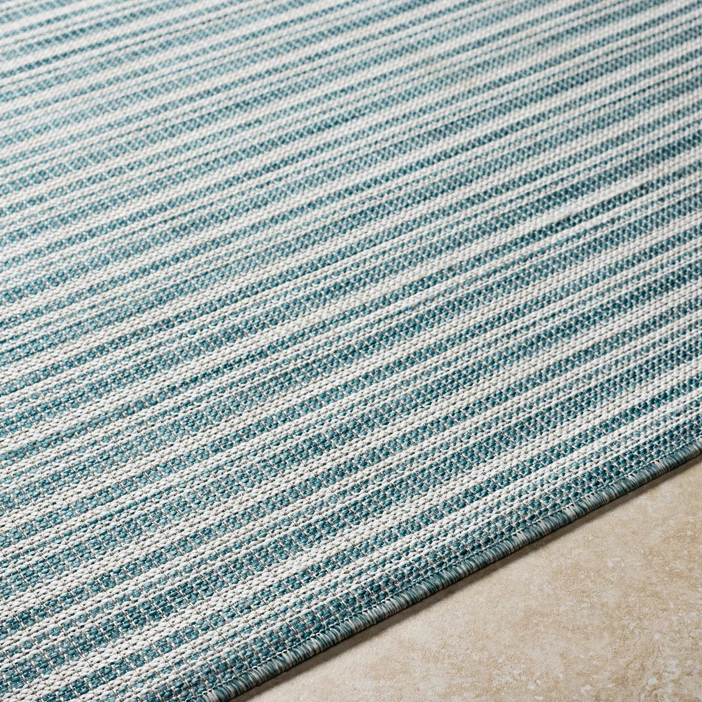 Greg Teal Outdoor Area Rug - Clearance by Boutique Rugs