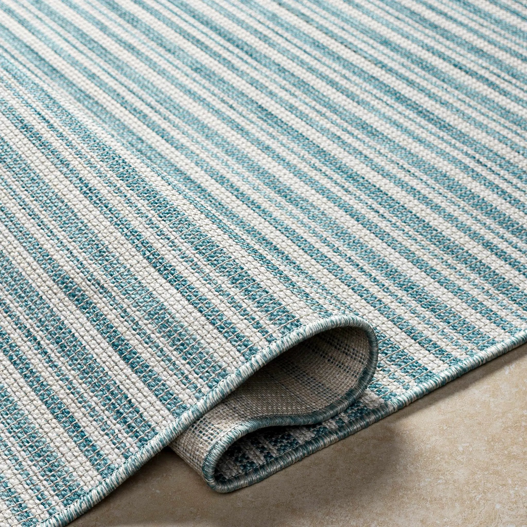 Greg Teal Outdoor Area Rug - Clearance by Boutique Rugs