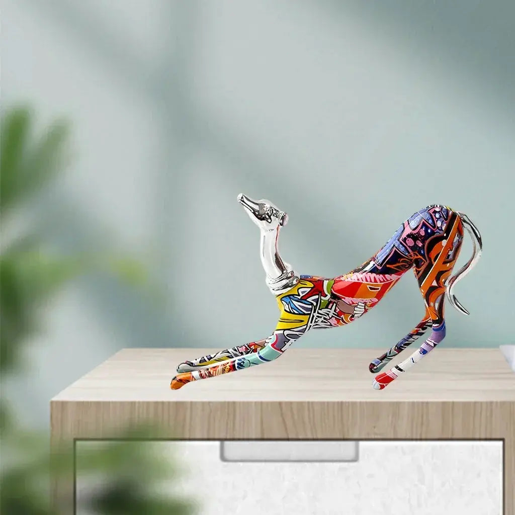 Doberman Statue - Decorative Metal Small by House Of Avana