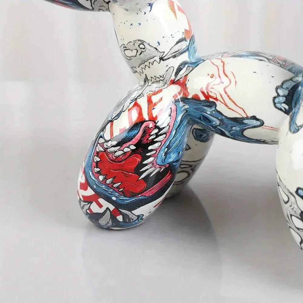 Dog Figurine - Handcrafted Colorful Ceramic by House Of Avana